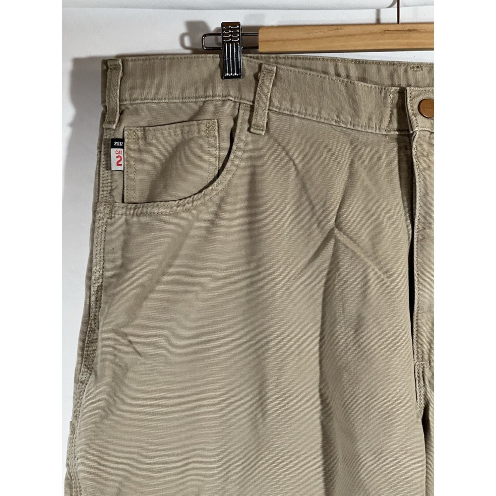 Carhartt Cargo Pants Mens 42x30 Tan FRB 159 Carpenter - Picture 12 of 16